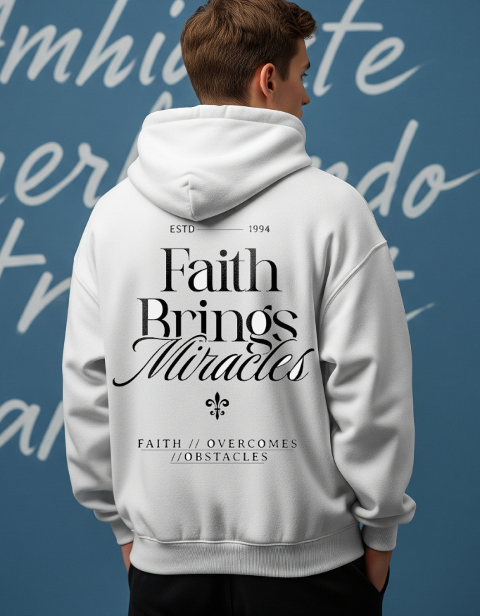 Unisex Oversized Hoodie: Faith