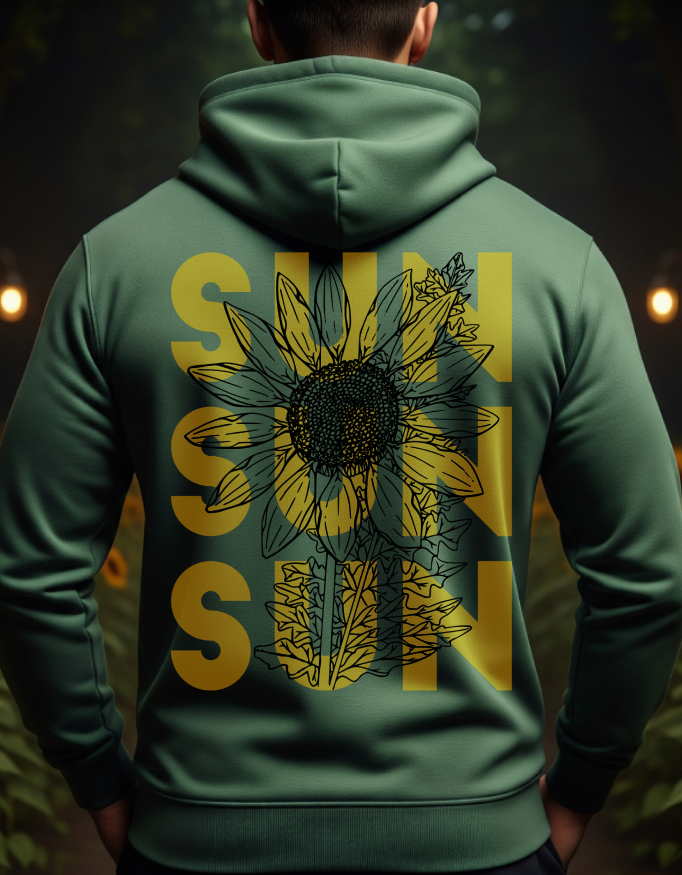 Unisex Hoodie: Sunflower Hood