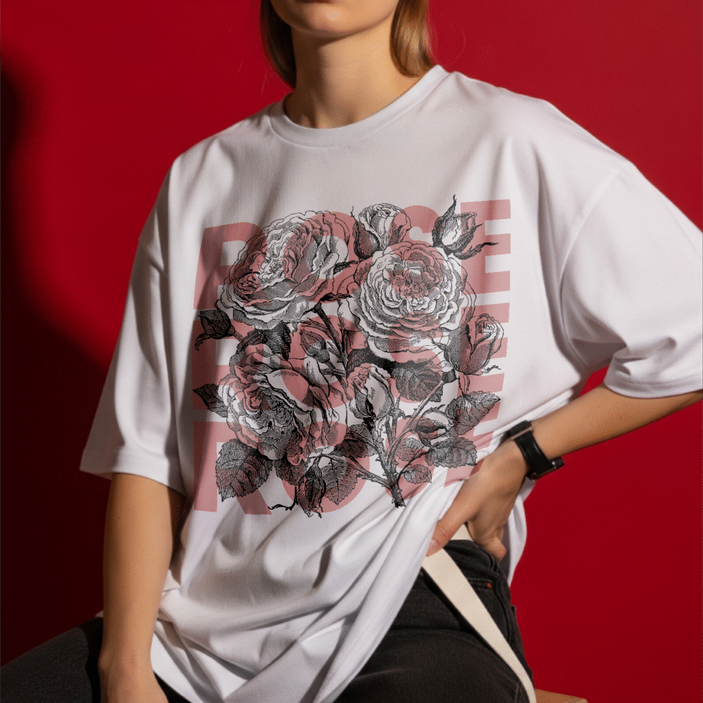 Women's Oversized Classic T-Shirt: Roses