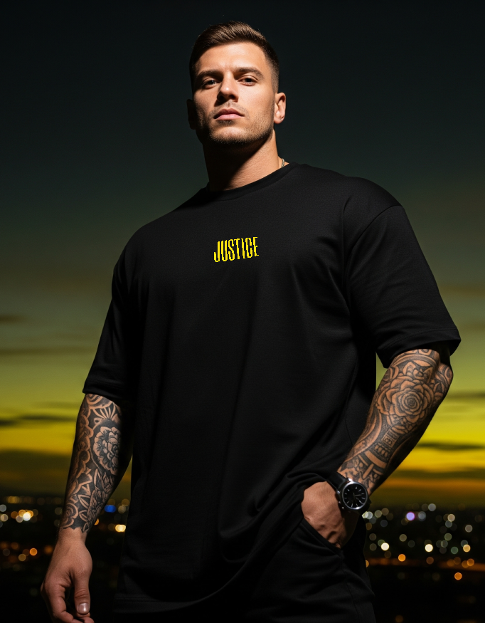 Unisex Oversized Classic T-Shirt: Justice - Image 3