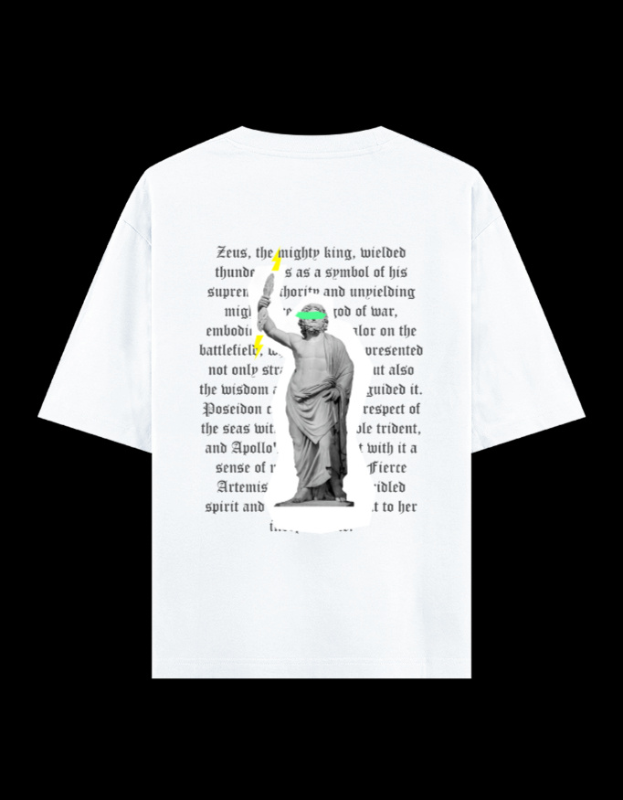 Unisex Oversized Classic T-Shirt: Zeus - Image 4