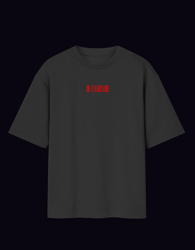 Unisex Oversized Standard T-Shirt: Blackbird - Image 4