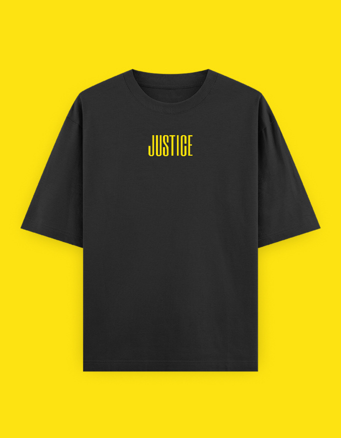 Unisex Oversized Classic T-Shirt: Justice - Image 4